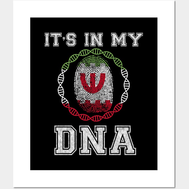 Iran  It's In My DNA - Gift for Iranian Cat From Iran Wall Art by Country Flags